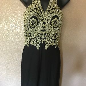 Sexy long black dress